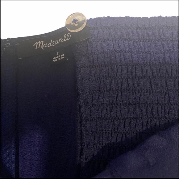 MADEWELL WIDE-LEG JUMPSUIT NAVY Sz 2 - Picture 10 of 10